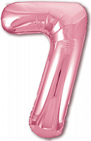 Agura Цифра 7 Slim Розовый Фламинго 755419 Фольга в упаковке