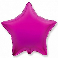 FM 4" звезда-микро Пурпурная без рисунка фольгированный шар