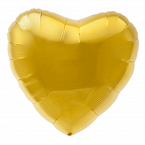 Agura сердце 30'/ 76,5 см (в упаковке) золото 755853 Фольга